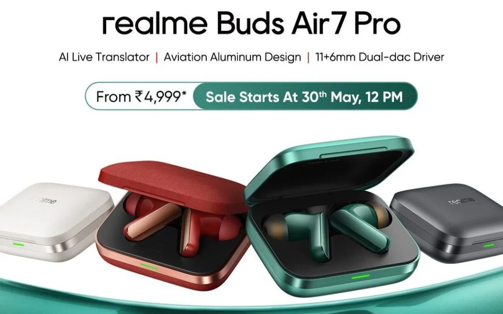 Realme Buds Air 7 Pro की भारत में कीमत